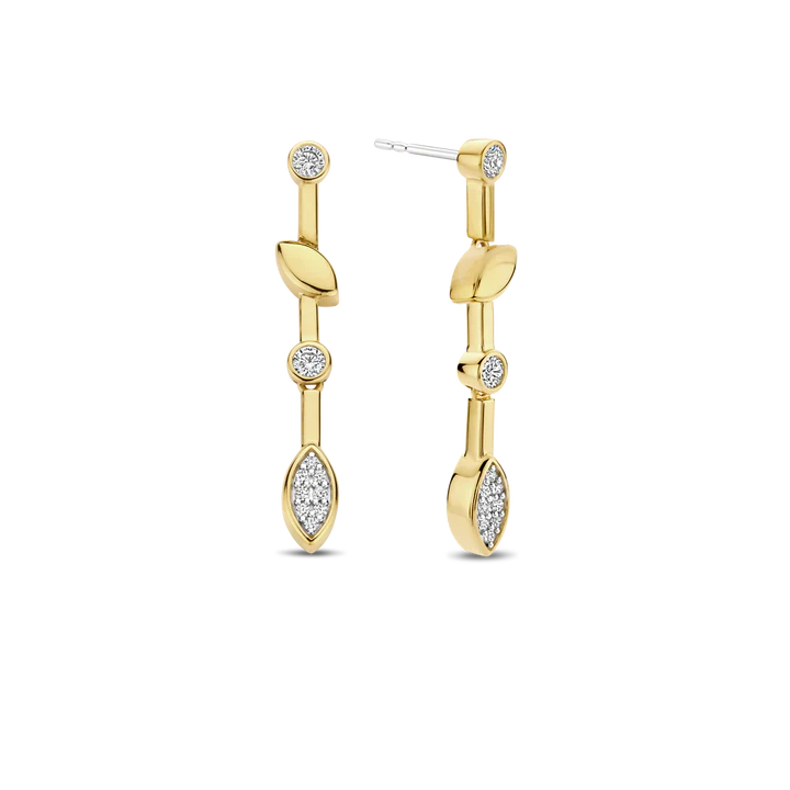 TI SENTO gold-plated silver Drop Earrings