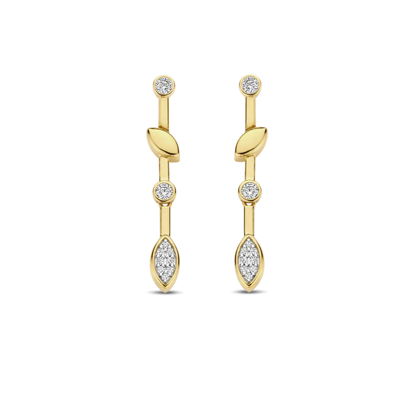 TI SENTO gold-plated silver Drop Earrings