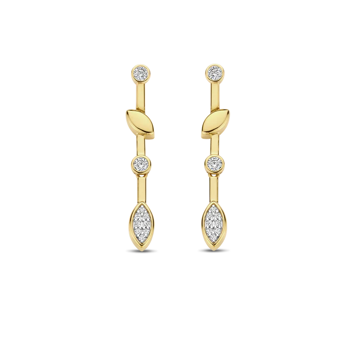 TI SENTO gold-plated silver Drop Earrings