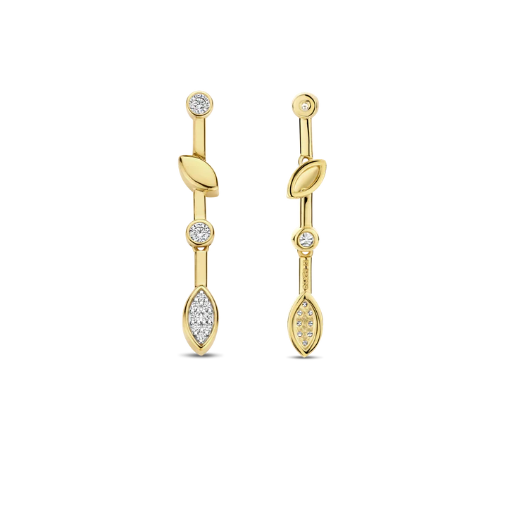 TI SENTO gold-plated silver Drop Earrings