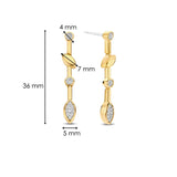 TI SENTO gold-plated silver Drop Earrings