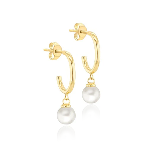 9CT YELLOW GOLD FRESH WATER PEARLS DROP STUD EARRINGS – Callaghan Jewellers