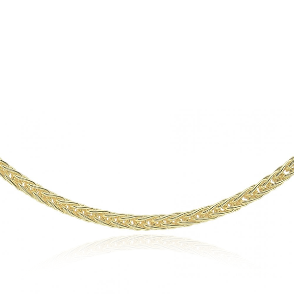 9 carat YELLOW GOLD SPIGA CHAIN Necklace