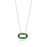 ti sento milano yellow gold malachite ring pendant necklace