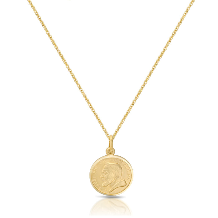 9ct Gold Padre Pio Medal