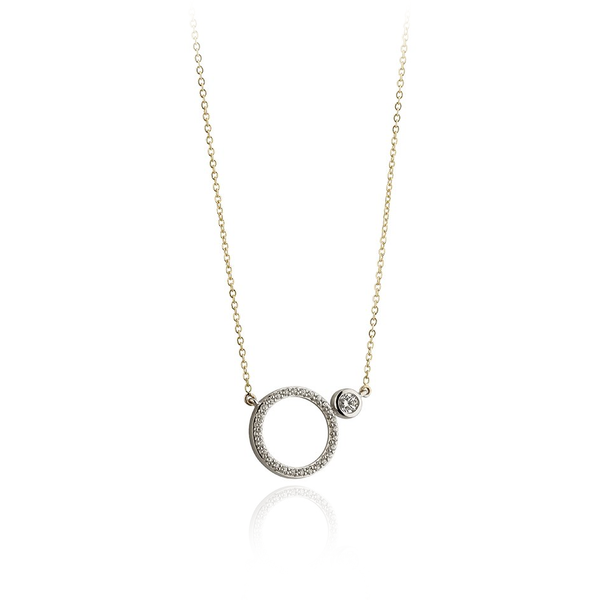 CZ CIRCLE OF LIFE NECKLACE