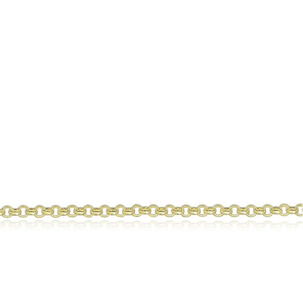 9 carat Yellow Baby Belcher Chain Necklace