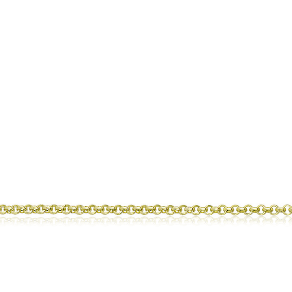 9 carat Yellow Baby Belcher Light Chain Necklace