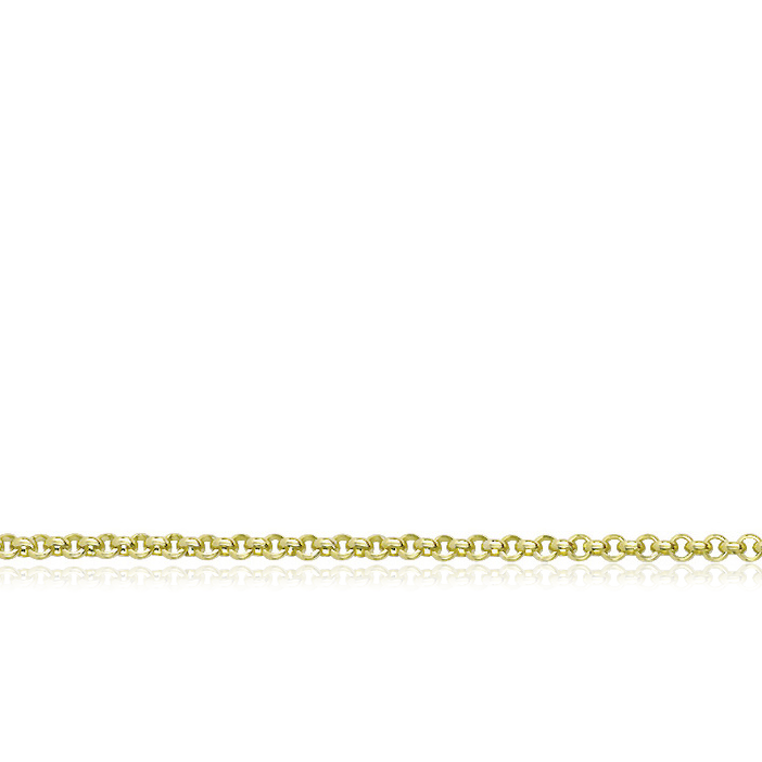 9 carat Yellow Baby Belcher Light Chain Necklace