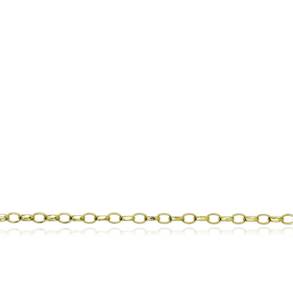 9 carat yellow gold belcher chain necklace