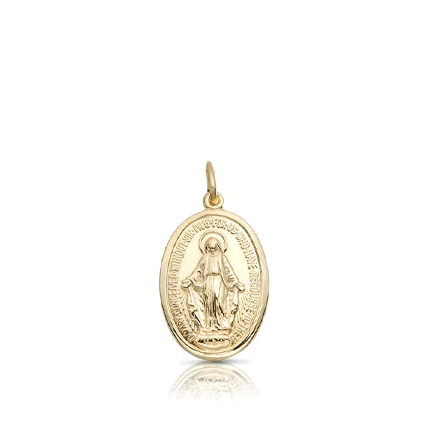 9ct Yellow Gold Miraculous Medal (Small)