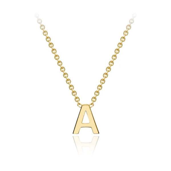 9ct Yellow Gold Petite Initial Necklace