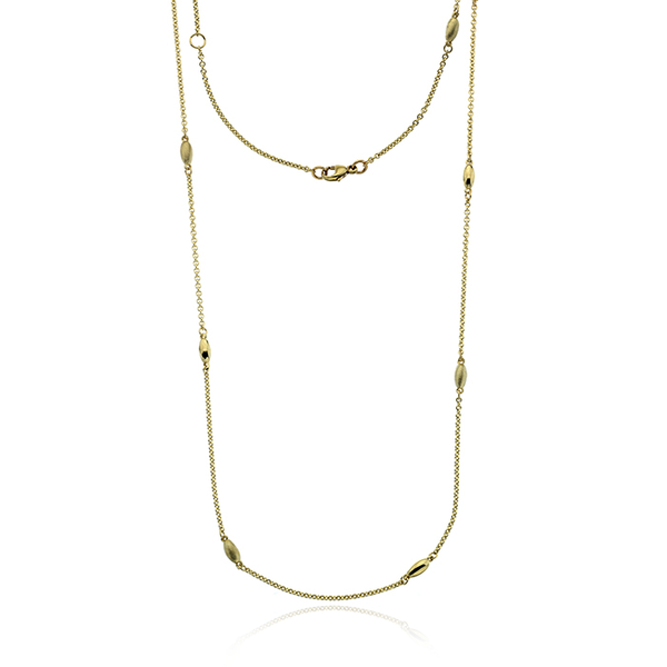 9 carat Yellow Gold Pod beaded Necklace