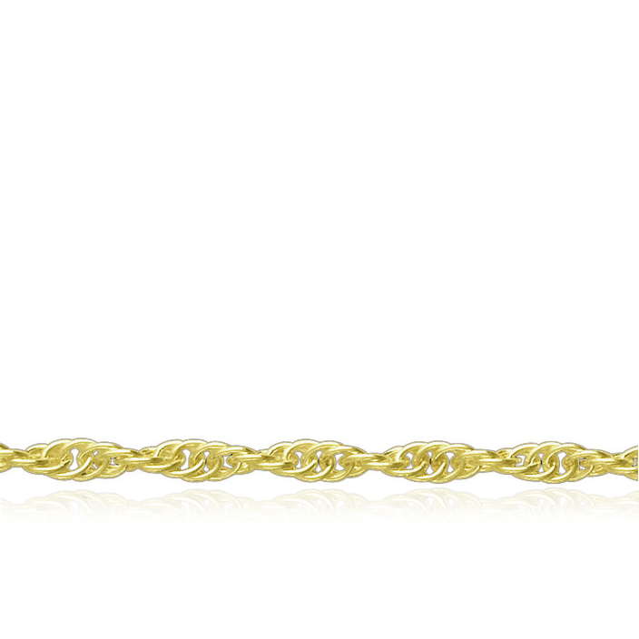 9 carat Yellow Gold Prince of Wales Rope Chain Necklace