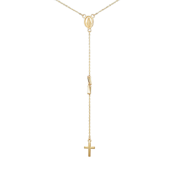 9ct Yellow Gold Rosary Necklet