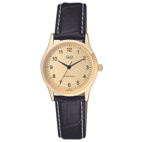 Q&Q BLACK & GOLD WATCH