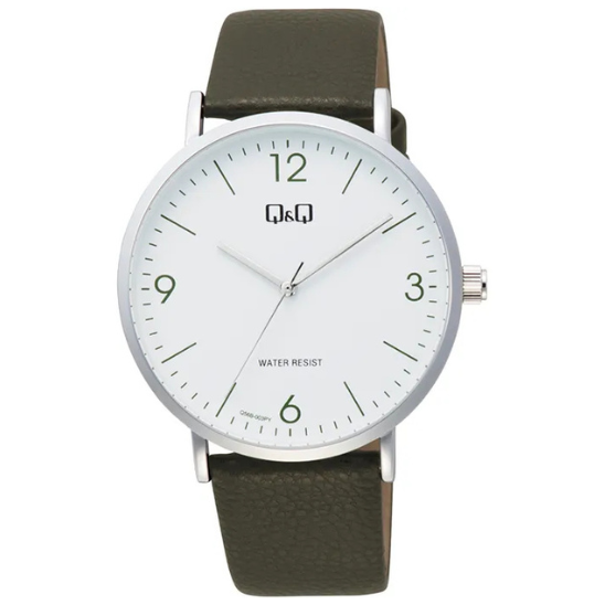 GENTS BROWN STRAP, WHITE FACE WATCH