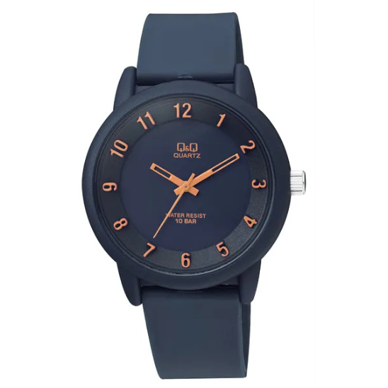 GENTS NAVY STRAP, NAVY DIAL WATCH.