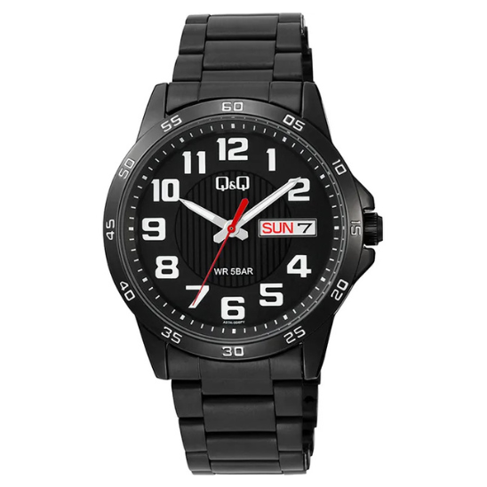 Q&Q FULL BLACK WATCH