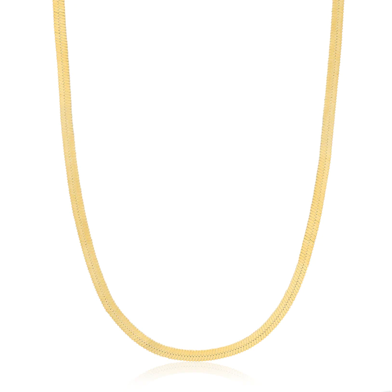 Ania Haie "Gold Flat Snake Chain" Necklace