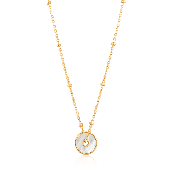 Ania Haie "Gold Mother of Pearl Pendant" Necklace