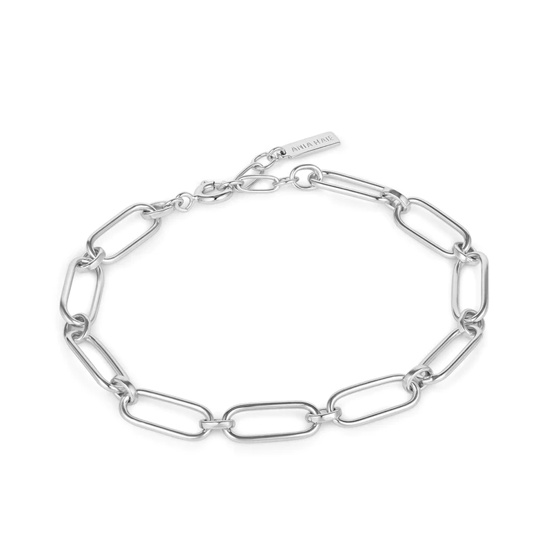 Ania Haie "Silver Cable Connect Chunky Chain" Bracelet