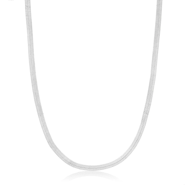 Ania Haie "Silver Flat Snake Chain" Necklace