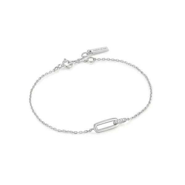 Ania Haie "Silver Glam Interlock" Bracelet