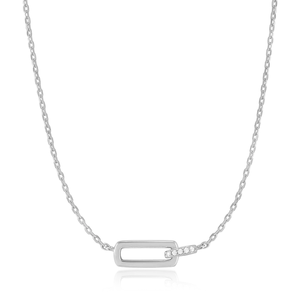 Ania Haie "Silver Glam Interlock" Necklace