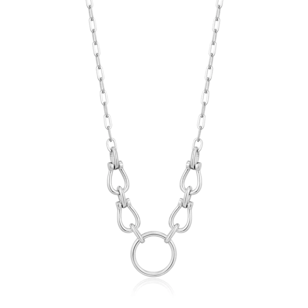 Ania Haie "Silver Horseshoe Link" Necklace
