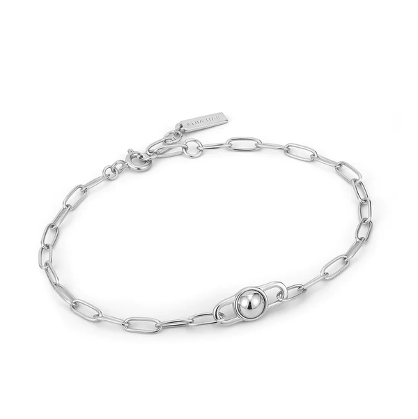 Ania Haie "Silver Orb Link Chunky Chain" Bracelet