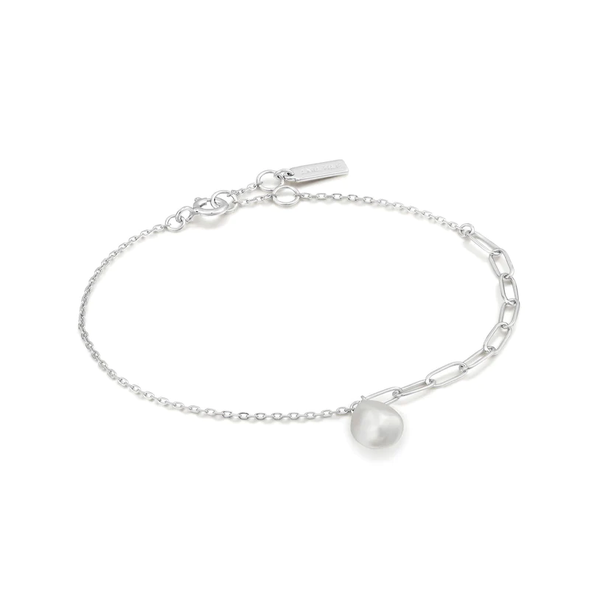 Ania Haie "Silver Pearl Chunky" Bracelet