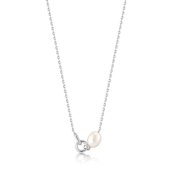 Ania Haie "Silver Pearl Link Chain" Necklace