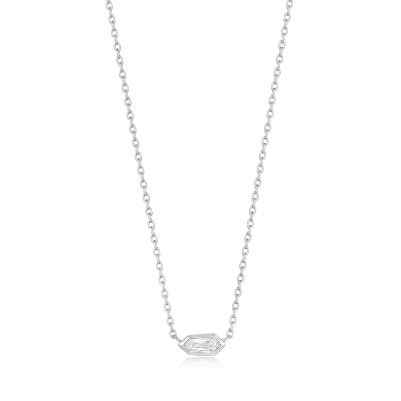 Ania Haie Silver Rope Disc Necklace