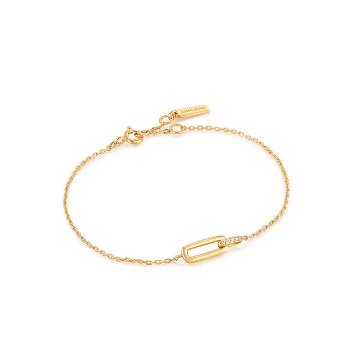 Ania Haie "Gold Glam Interlock" Bracelet