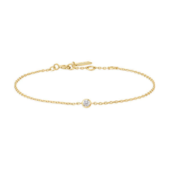 Ania Haie "Gold Sparkle Bezel" Bracelet