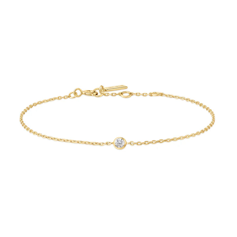 Ania Haie "Gold Sparkle Bezel" Bracelet