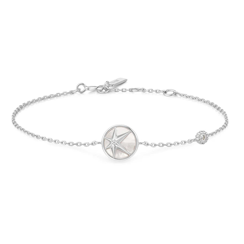 Ania Haie "Silver Star Mother-of-Pearl" Bracelet