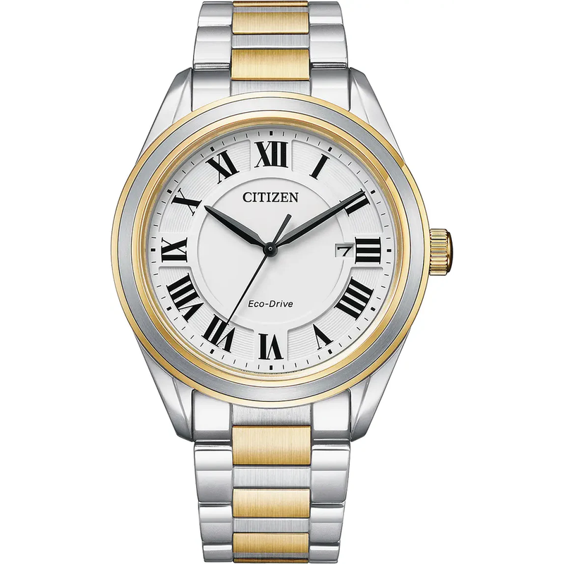 CITIZEN WHITE dial MIX metal bracelet WATCH