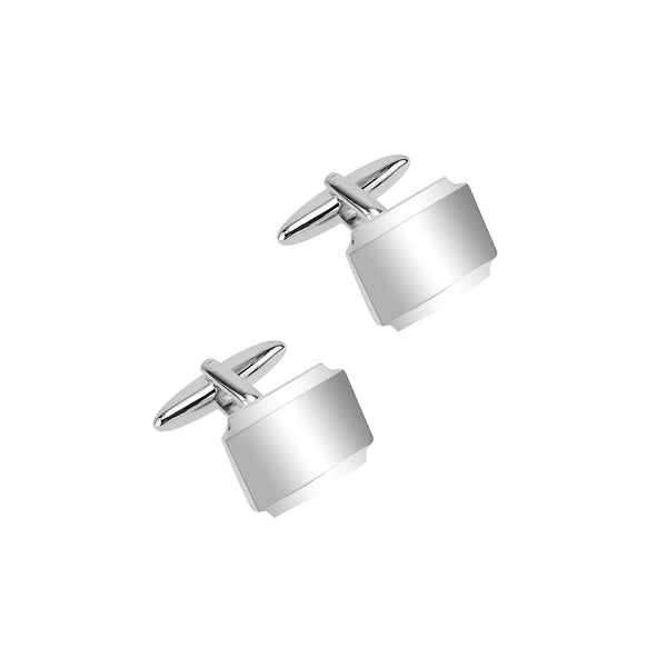 Rhodium Plated Base Metal Cufflinks

