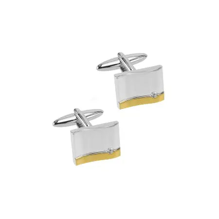 Two Tone Line Cufflinks