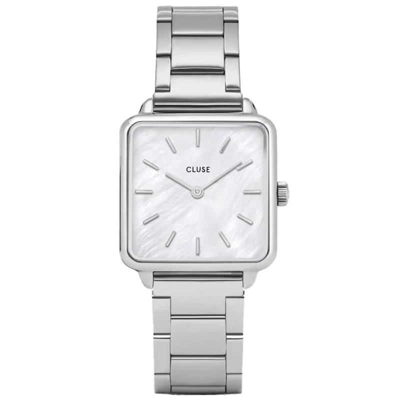 CLUSE SILVER Pearl LA TÉTRAGONE WATCH