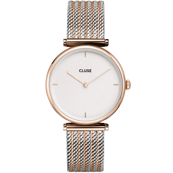 CLUSE WHITE & Rose GOLD TRIOMPHE WATCH