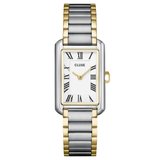 CLUSE Belisenna White Two-Tone Steel Watch