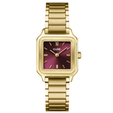 CLUSE Gracieuse Petite Dark Cherry Gold Watch