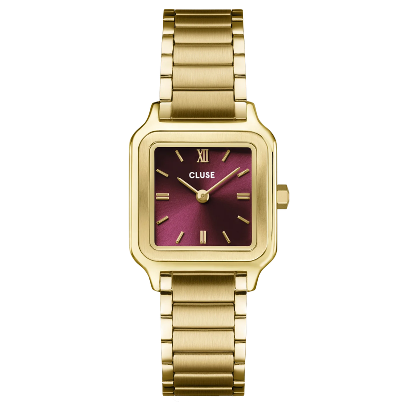 CLUSE Gracieuse Petite Dark Cherry Gold Watch
