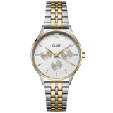 CLUSE Two-Tone Minuit Multifunction Steel Watch