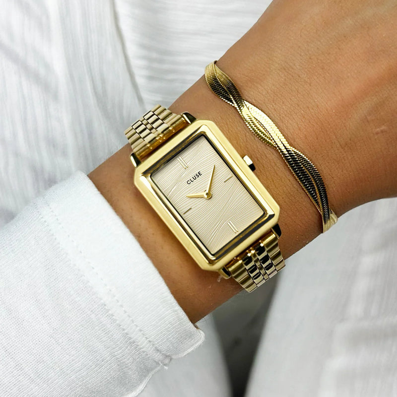 CLUSE GOLD Sand Texture FLUETTE WATCH Callaghan Jewellers