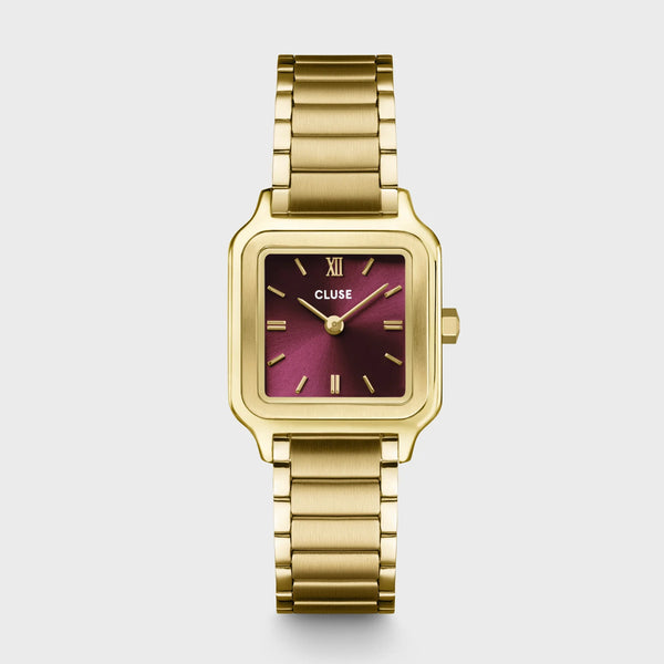 CLUSE Gracieuse Petite Dark Cherry Gold Watch