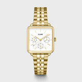 CLUSE La Tétragone Multifunction Gold Steel Watch